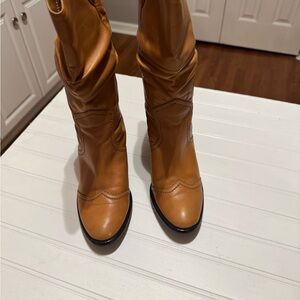 BCBGeneration Tan Heeled Boots